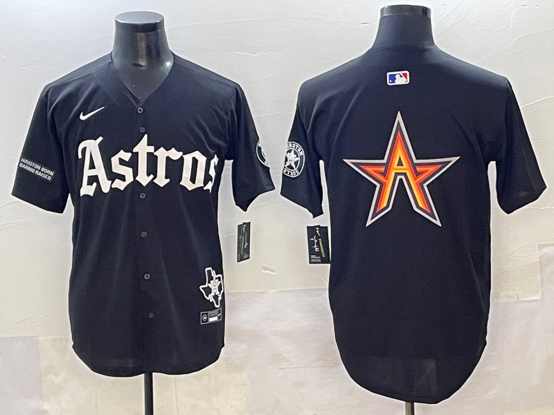 Men Houston Astros blank black MLB Nike 2025 jersey style  21